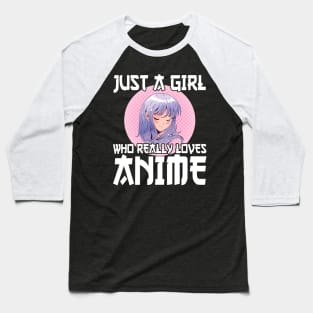 Anime Girl Merch Otaku Baseball T-Shirt